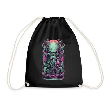 Ghoul Demon Heavy Metal Underworld Design - Drawstring Bag - black - Front