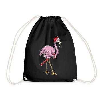 Canne de Noël Flamingo - Sac de sport léger - noir - Devant