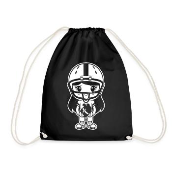 American Football Girls - Drawstring Bag - black - Front