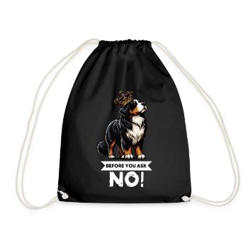 Avant de demander les chiens de montagne bernois - Sac de sport léger - noir - Devant