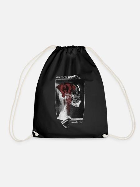 Brainrot - Drawstring Bag - black