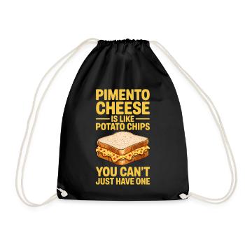 Cadeaux de sandwiches au fromage piment - Sac de sport léger - noir - Devant