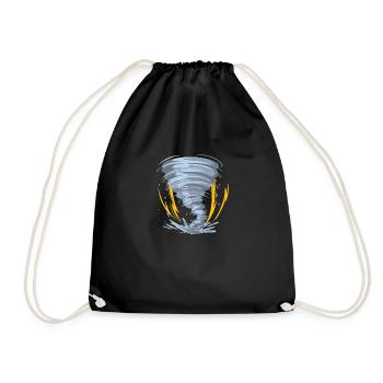 Cyclone Catastrophe naturelle Tornado Ouragan - Sac de sport léger - noir - Devant