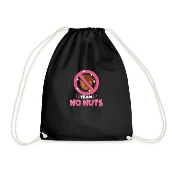 Team No Nuts Pink or Blue Team Girl Gender Reveal - Turnbeutel - Schwarz - Vorne