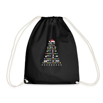 Math Arbre de Noël Math Formule Math Noël - Sac de sport léger - noir - Devant