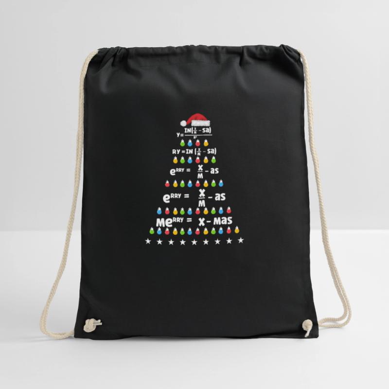 Math Christmas Tree Math Formula Math Xmas Drawstring Bag
