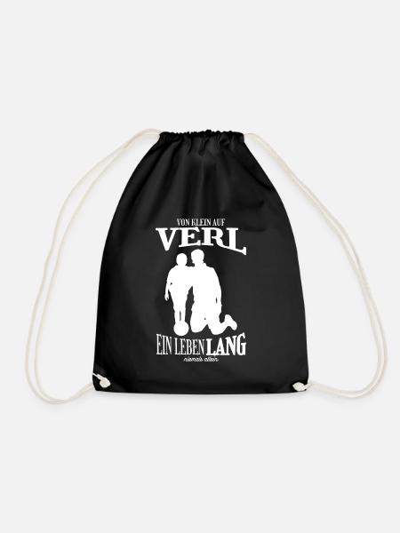 Verl Fußball Familie Geschenk - Turnbeutel - Schwarz