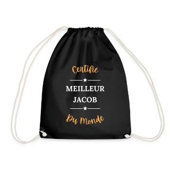 Certifié meilleur jacob du monde - Sac de sport léger - noir - Devant