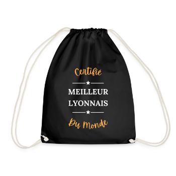 Certifié meilleur lyonnais du monde - Sac de sport léger - noir - Devant