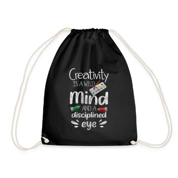 Painter Paint Paint Roller - Drawstring Bag - black - Front