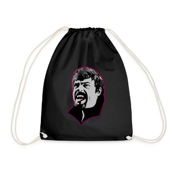 Ein hungriger Vampir Mann - Pink - Turnbeutel - Schwarz - Vorne