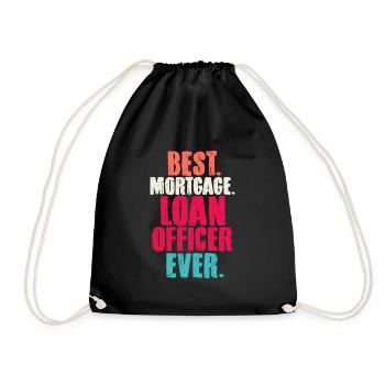 Meilleur agent de prêt hypothécaire de tous les temps - Clôture de prêt - Sac de sport léger - noir - Devant