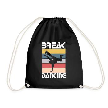 Break Dancing - Funny Break Dancing Team - Drawstring Bag - black - Front