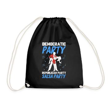Democratic party Republican party Salsa party - Turnbeutel - Schwarz - Vorne