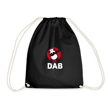panda dab dabbing touchdown just dab it football r - Turnbeutel - Schwarz - Vorne