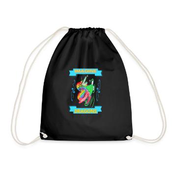 Imagine Dragon - Drawstring Bag - black - Front