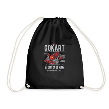 Gokart Kart Motorsport Karting - Drawstring Bag - black - Front