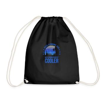 Escalade Papa Fête des Pères Fan d’escalade - Sac de sport léger - noir - Devant