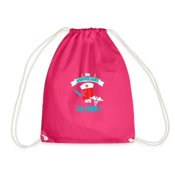 Cadeau femme infirmière anniversaire 31 ans - Sac de sport léger - fuchsia - Devant