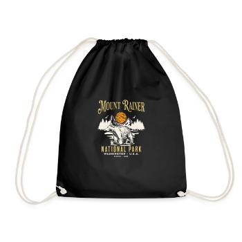 Mount Rainer National Park Since 1899 - Drawstring Bag - black - Front