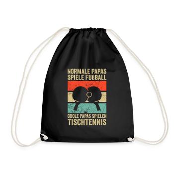 Table Tennis Dad Table Tennis Dad Gift - Drawstring Bag - black - Front