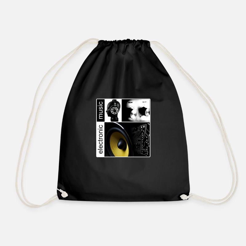 Electronic Music - Geschenk - Turnbeutel - Schwarz