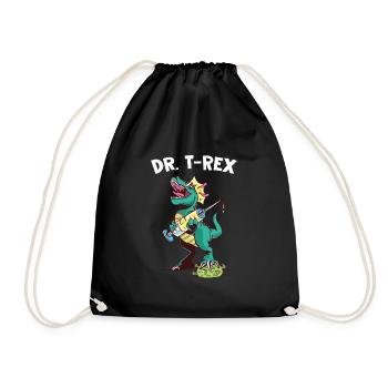 Dr. T-Rex dinosaure vaccination Superspreader - Sac de sport léger - noir - Devant