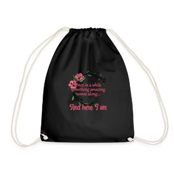 Amazing Comes Along Mother's Day - Drawstring Bag - black - Front