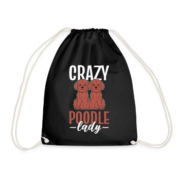 Crazy Poodle Lady Breeders - Sac de sport léger - noir - Devant