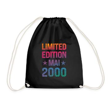 Limited Edition Birthday Party Vintage 2000 - Drawstring Bag - black - Front