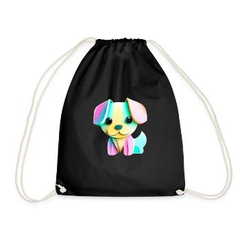 Puppy - Turnbeutel - Schwarz - Vorne