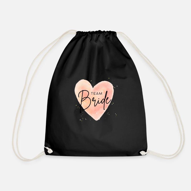 TEAM Bride - Drawstring Bag - black