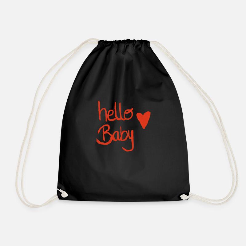 Hello baby - Turnbeutel - Schwarz