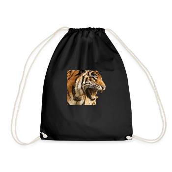 Danger tigre - Sac de sport léger - noir - Devant