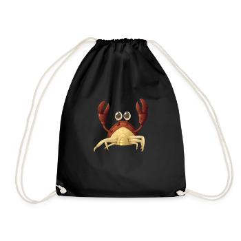 Crab red - Turnbeutel - Schwarz - Vorne