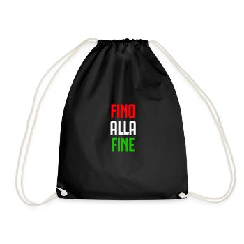 FINO ALLA FINE (ITALIA) - Drawstring Bag - black - Front