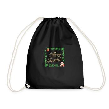 Merry Christmas - Sac de sport léger - noir - Devant