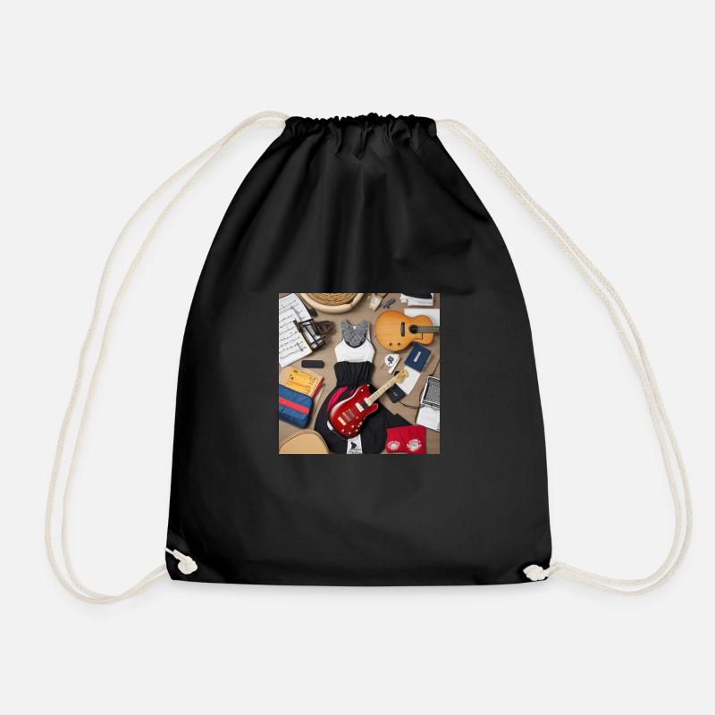 Musical Instruments - Drawstring Bag - black
