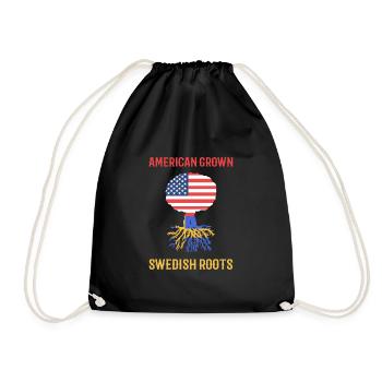 Suède Suédois - Sac de sport léger - noir - Devant