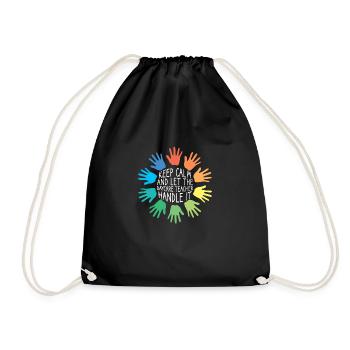 Nursery educator - Drawstring Bag - black - Front