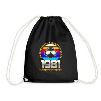 1981 - Drawstring Bag - black - Front