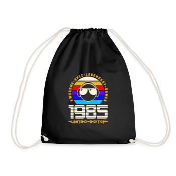 1985 - Drawstring Bag - black - Front