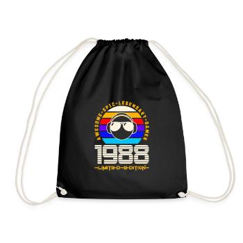 1988 - Turnbeutel - Schwarz - Vorne
