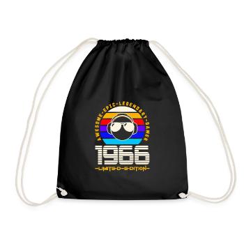 1966 - Turnbeutel - Schwarz - Vorne