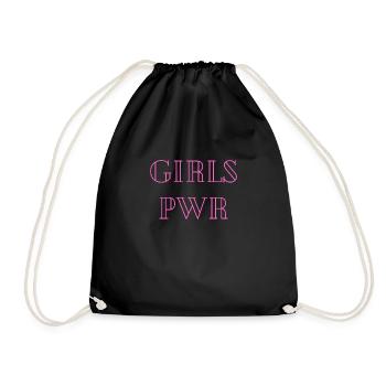 Girls Support Feminism Pride Power cadeau - Sac de sport léger - noir - Devant