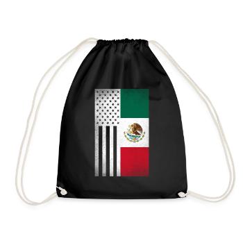 Mexiko Design für stolze mexikanische Amerikaner - Turnbeutel - Schwarz - Vorne