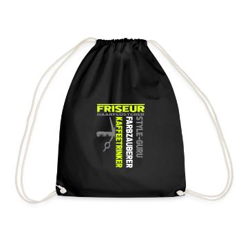 Hairdresser Style Guru Color Wizard - Drawstring Bag - black - Front