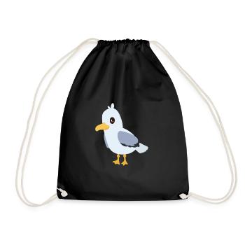 mouette - Sac de sport léger - noir - Devant