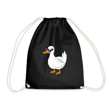 Lunettes de soleil de canard cool - Sac de sport léger - noir - Devant