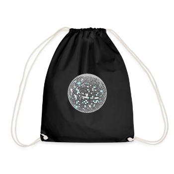 Disco ball - Sac de sport léger - noir - Devant